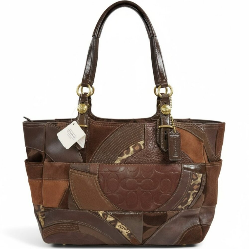 Coach Ocelot Patchwork NWT Leather Tote Bag - Picture 4 of 15